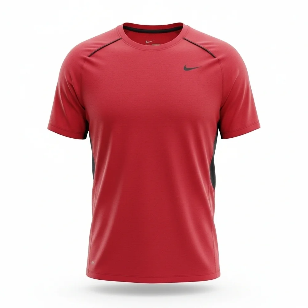 Men's Nike Red and Black Short Sleeve Tee. Size Medium